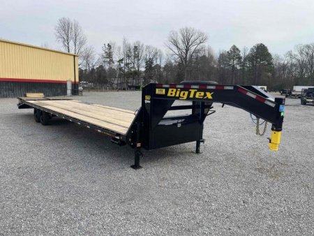New 2026 Big Tex 35+5 16GN Super Duty Single Wheel Tandem w/ Mega Ramps 17500 GVWR Flatbed Trailer