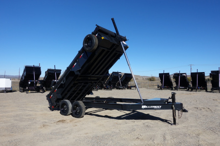 New 2026 Hillcrest Trailers 7'x16'x2' 17,500k GVWR Dump Trailer