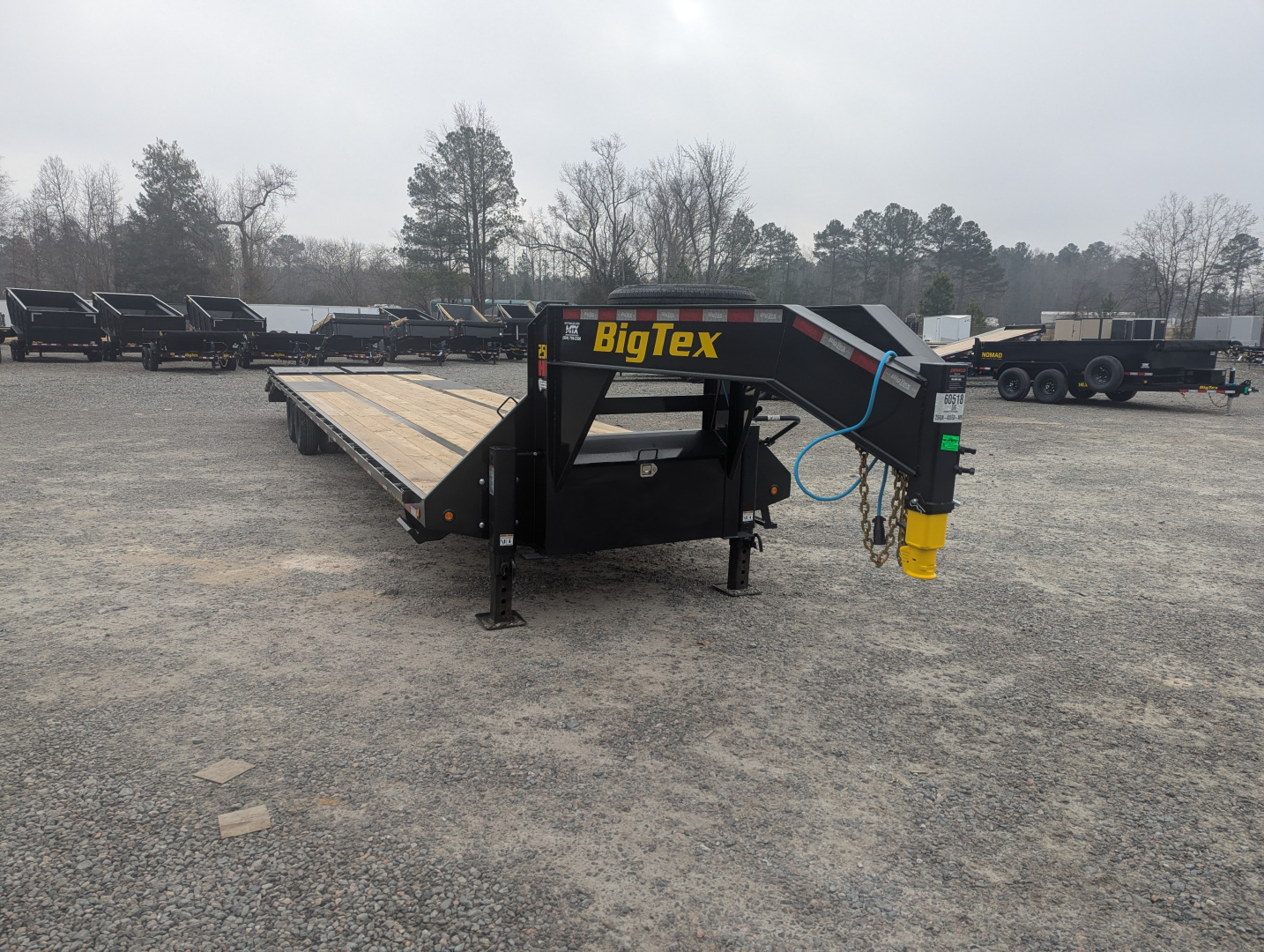 New 2026 Big Tex Trailers 35+5 25GN Heavy Duty Tandem Dual Wheel Gooseneck w/ Mega Ramps 25900 GVWR Flatbed Trailer