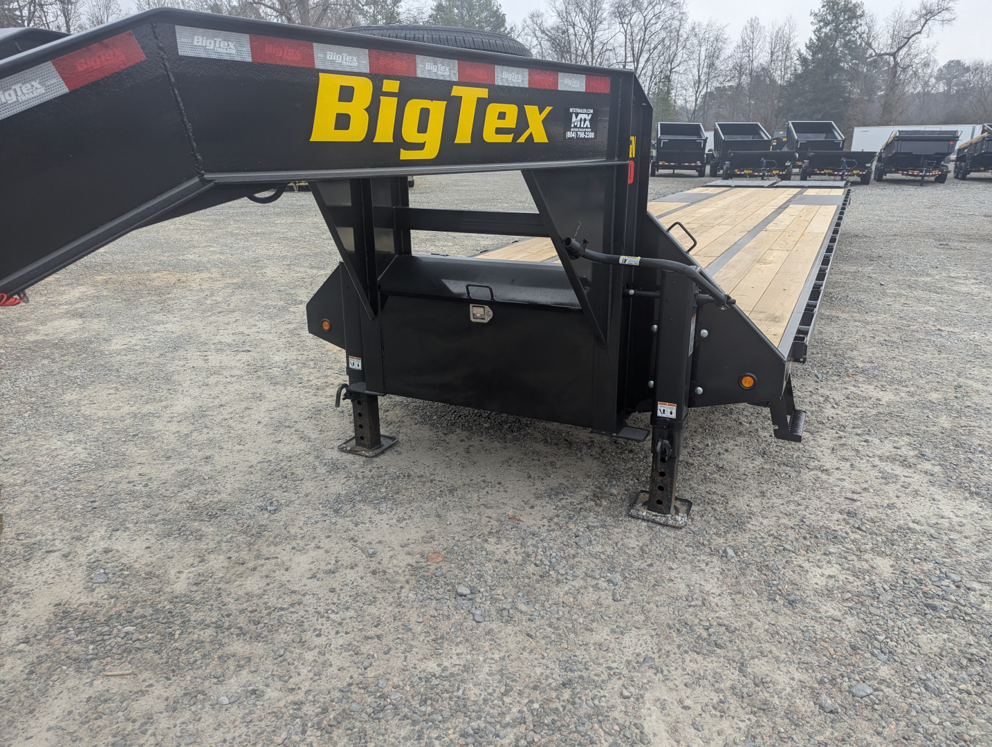 New 2026 Big Tex Trailers 35+5 25GN Heavy Duty Tandem Dual Wheel Gooseneck w/ Mega Ramps 25900 GVWR Flatbed Trailer