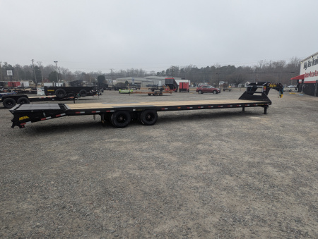 New 2026 Big Tex Trailers 35+5 25GN Heavy Duty Tandem Dual Wheel Gooseneck w/ Mega Ramps 25900 GVWR Flatbed Trailer