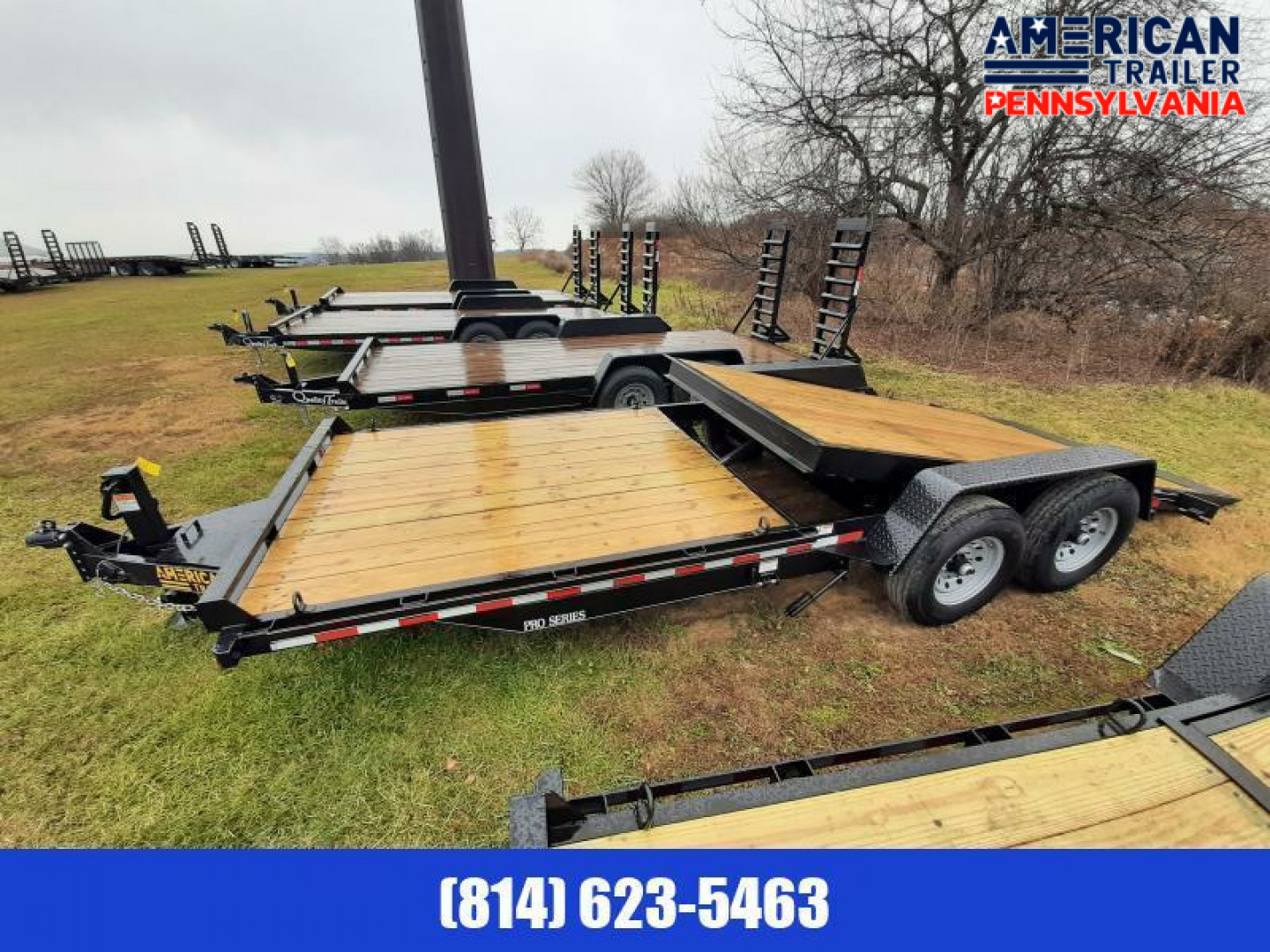 New Quality Trailers - Pro Grade - Split Tilt - 22' - 15000 GVWR