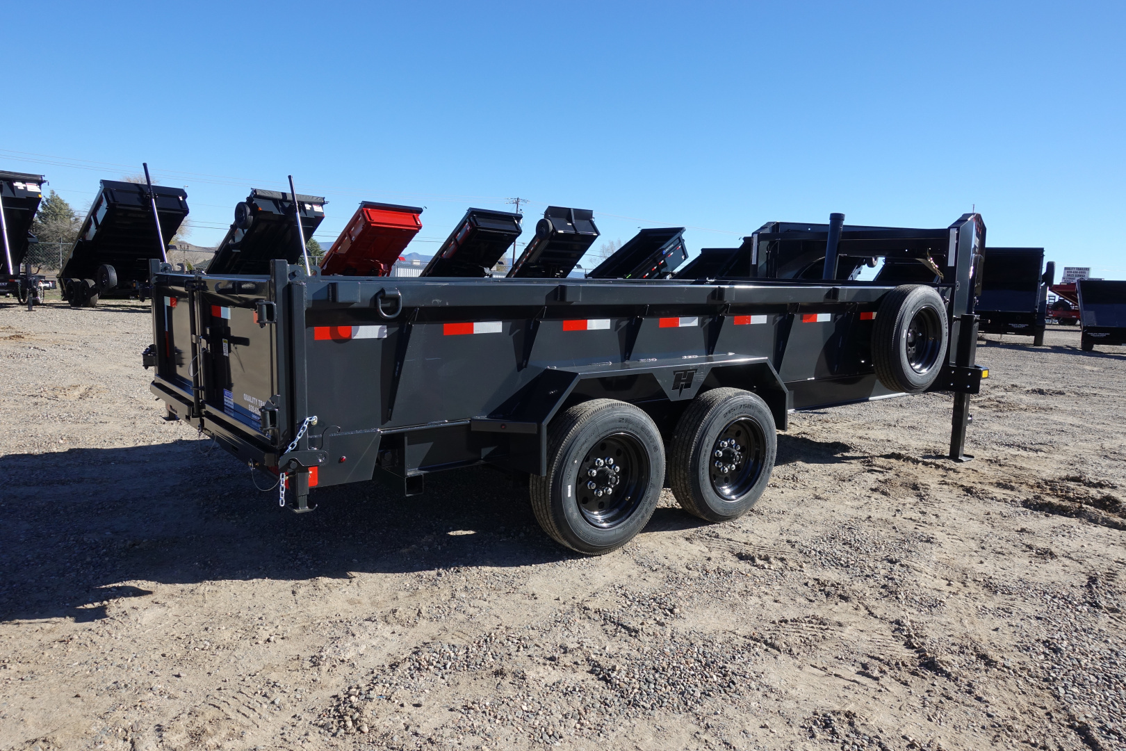 New 2026 Hillcrest Trailers 7'x16'x2' 17,500k GVWR Gooseneck Dump Trailer