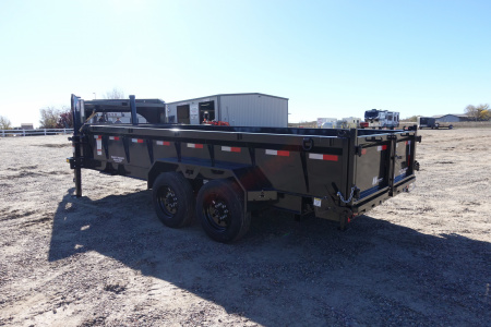 New 2026 Hillcrest Trailers 7'x16'x2' 17,500k GVWR Gooseneck Dump Trailer