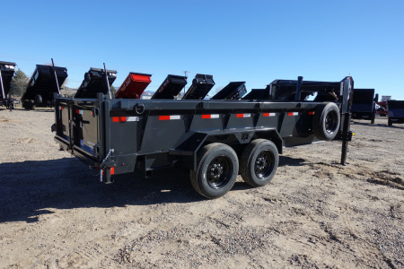 New 2026 Hillcrest Trailers 7'x16'x2' 17,500k GVWR Gooseneck Dump Trailer
