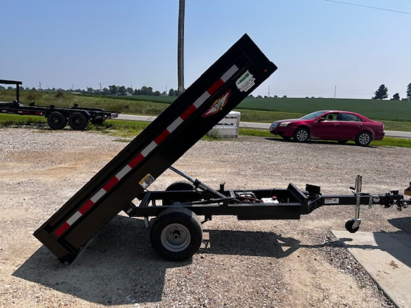 New 2026 H&H Trailers 54"X8' Homeowner W/CHARGER Dump Trailer