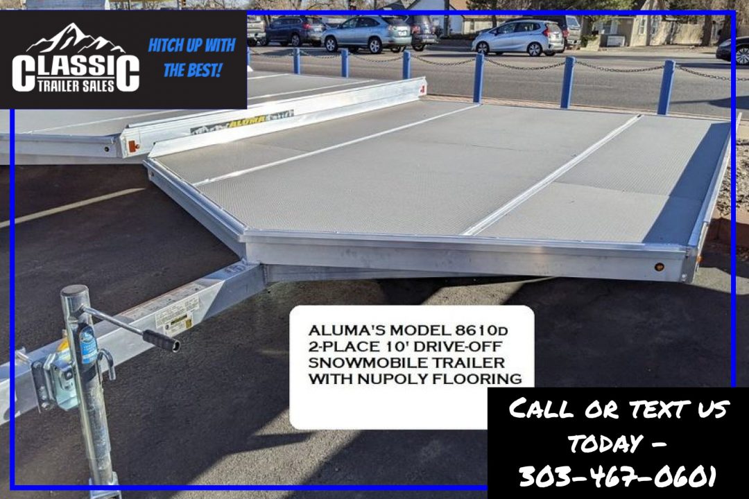 New 2027 Aluma 8610D/13 Snowmobile Trailer