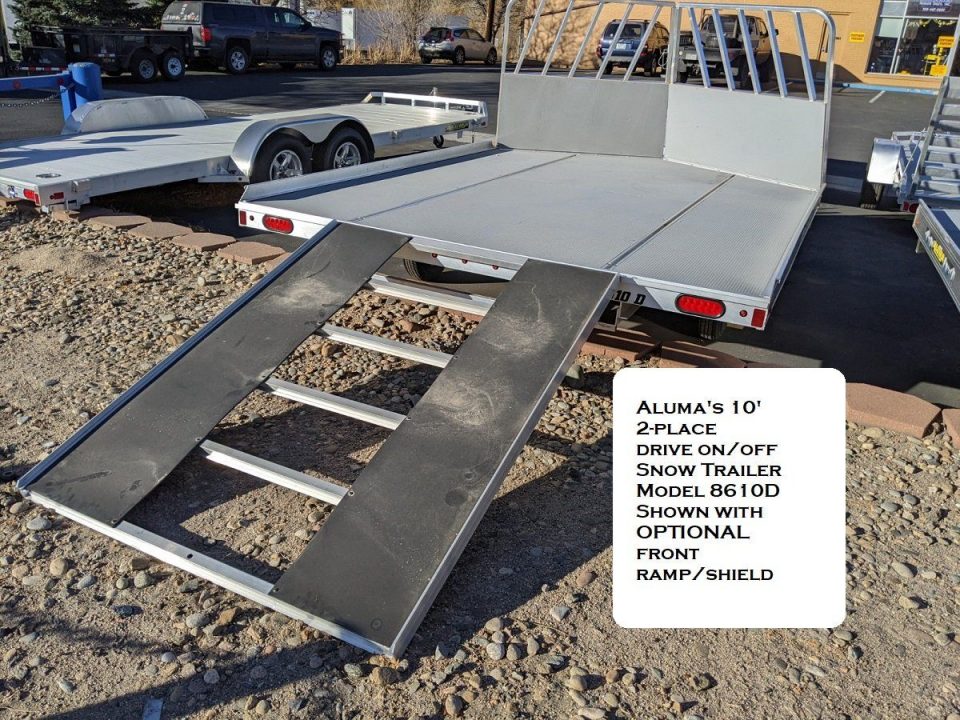 New 2027 Aluma 8610D/13 Snowmobile Trailer