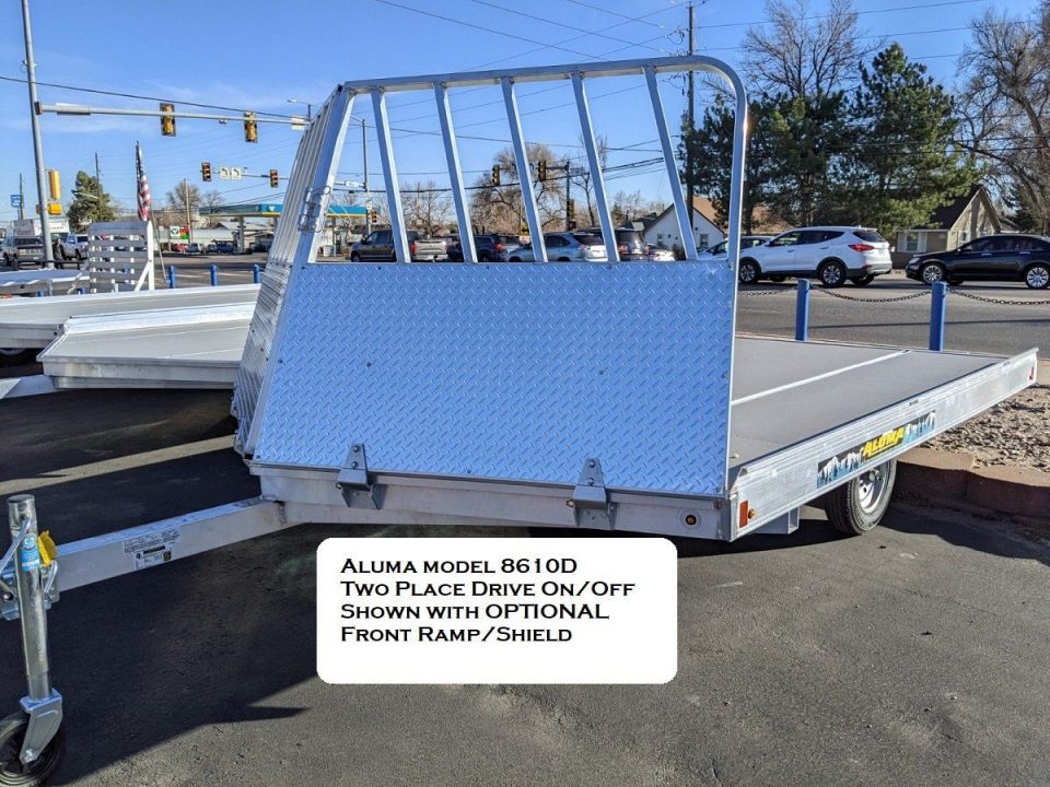 New 2027 Aluma 8610D/13 Snowmobile Trailer
