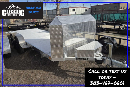 New 2027 Aluma 8218HTILTANV Car Hauler