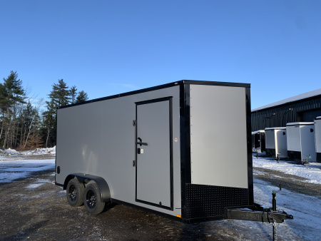 New 2026 Spartan 7X16 +2ft V-nose/ 7' interior height / Polycore Exterior / 16" OC Construction - 7000GVW