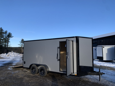 New 2026 Spartan 7X16 +2ft V-nose/ 7' interior height / Polycore Exterior / 16" OC Construction - 7000GVW