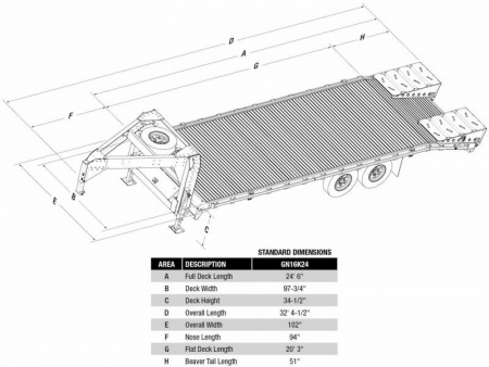 New 2026 EBY 20+4 TRADESMAN GOOSENECK ALUMINUM DECKOVER Trailer w/ 50/50 Fold Flat Ramps