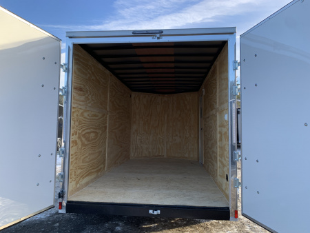 New 2026 Spartan 7X14 +2ft V-nose/7' interior height /Polycore Exterior / Barn Door - 7000GVW