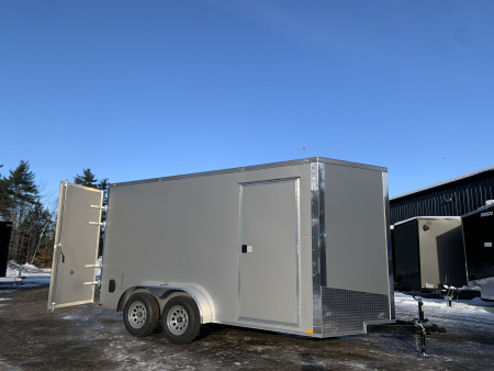 New 2026 Spartan 7X14 +2ft V-nose/7' interior height /Polycore Exterior / Barn Door - 7000GVW