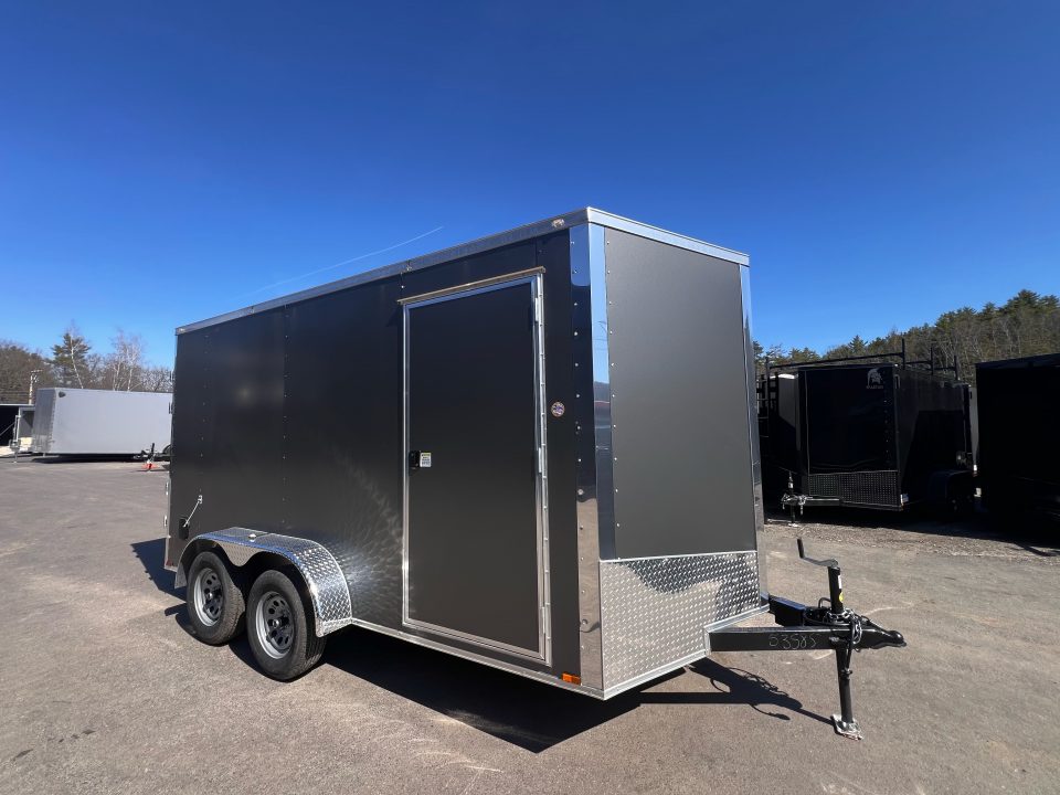 New 2026 Spartan 7X14 +2ft V-nose/7' interior height /Polycore Exterior / Barn Door - 7000GVW