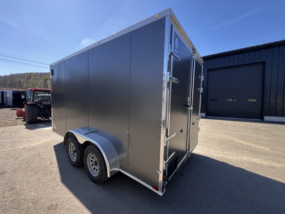 New 2026 Spartan 7X14 +2ft V-nose/7' interior height /Polycore Exterior / Barn Door - 7000GVW