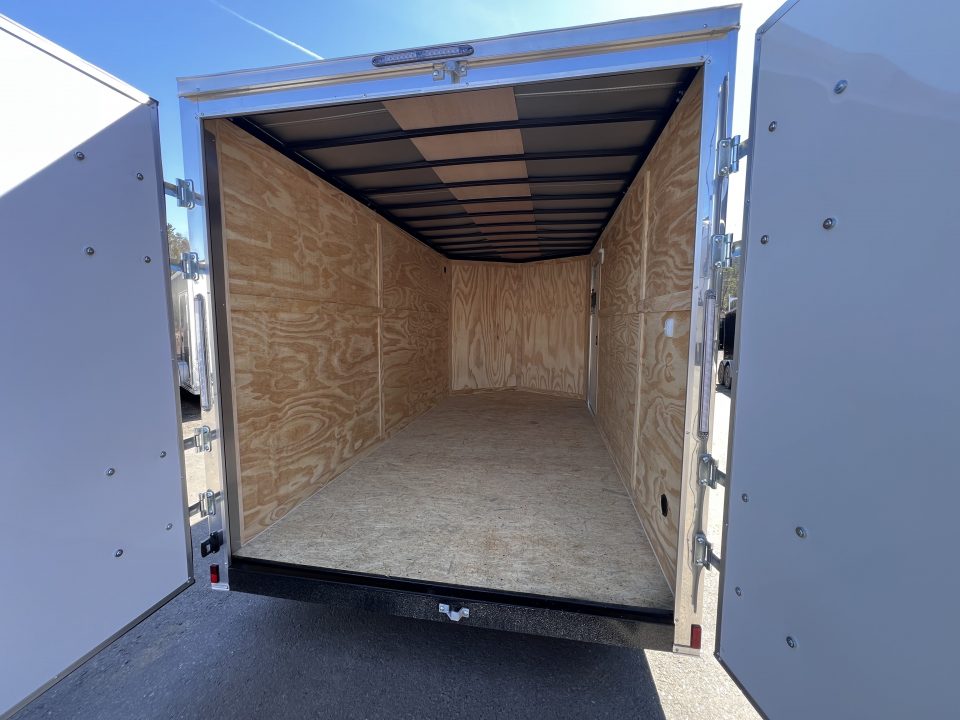 New 2026 Spartan 7X14 +2ft V-nose/7' interior height /Polycore Exterior / Barn Door - 7000GVW