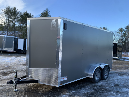 New 2026 Spartan 7X14 +2ft V-nose/7' interior height /Polycore Exterior / Barn Door - 7000GVW