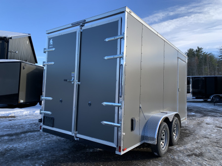 New 2026 Spartan 7X14 +2ft V-nose/7' interior height /Polycore Exterior / Barn Door - 7000GVW