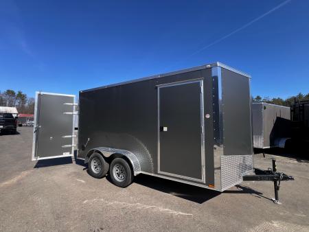 New 2026 Spartan 7X14 +2ft V-nose/7' interior height /Polycore Exterior / Barn Door - 7000GVW