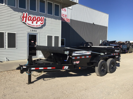 2026 PJ 83"x14' BP Tandem Axle Low Pro Telescopic Dump w/ 24" Sides – DT Voyager Package