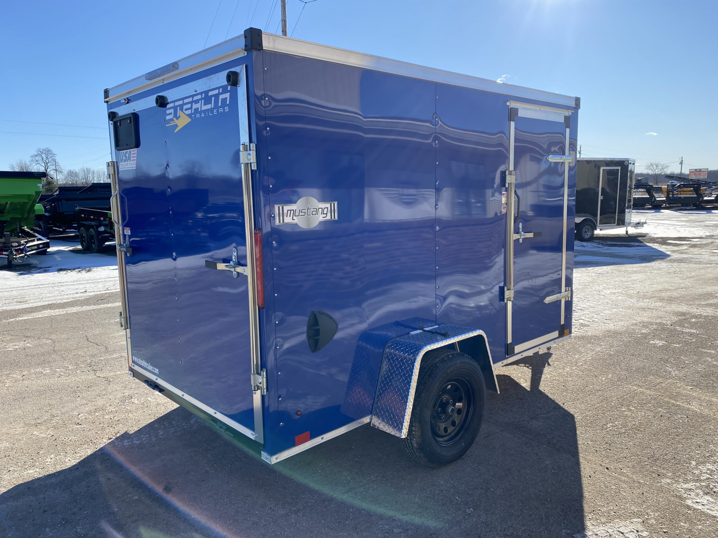 New 2026 Stealth Trailers 6x10 Mustang 3k w/Ramp Door Cargo / Enclosed Trailer