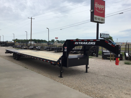 New 2026 PJ 102"x40' GN Low-Pro Flatbed w/ Singles - LS