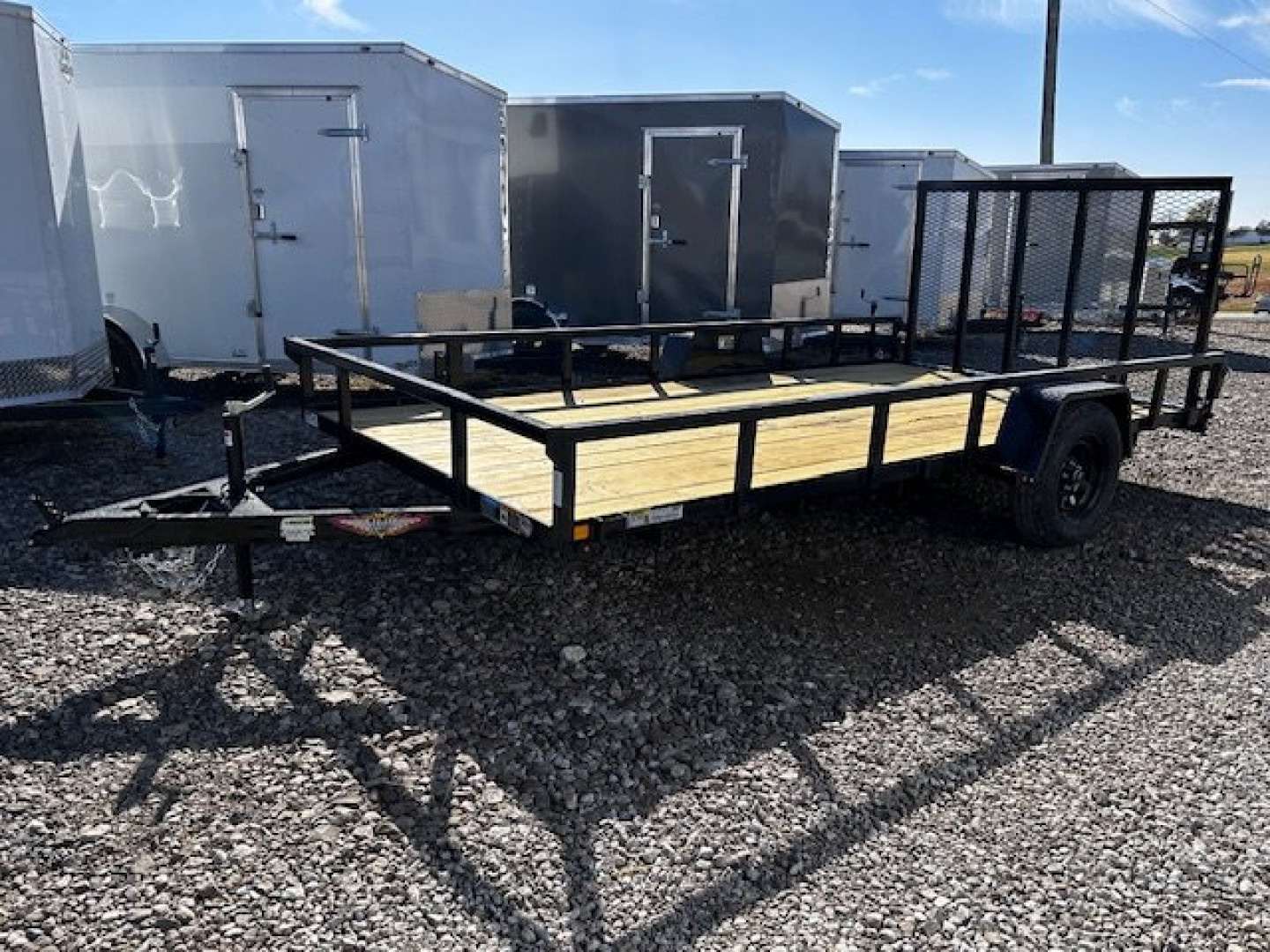 New 2026 H&H Trailers 82"X14' Rail Side Utility 2990k gvwr Utility Trailer