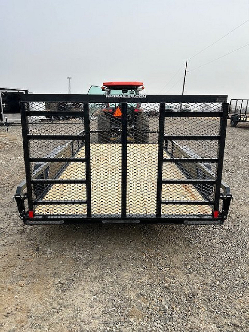 New 2026 H&H Trailers 82"X14' Rail Side LADDER STYLE GATE 7k gvwr Utility Trailer