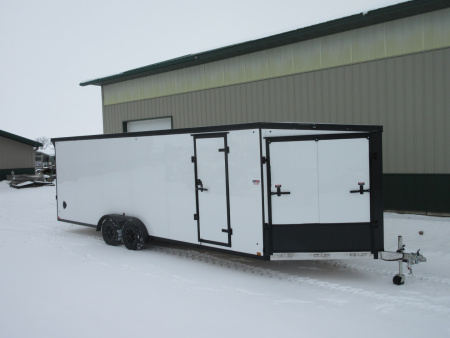 New 2026 Discovery Trailers Aero-Lite SE Snow Trailer 7.5'x29' Snowmobile Trailer