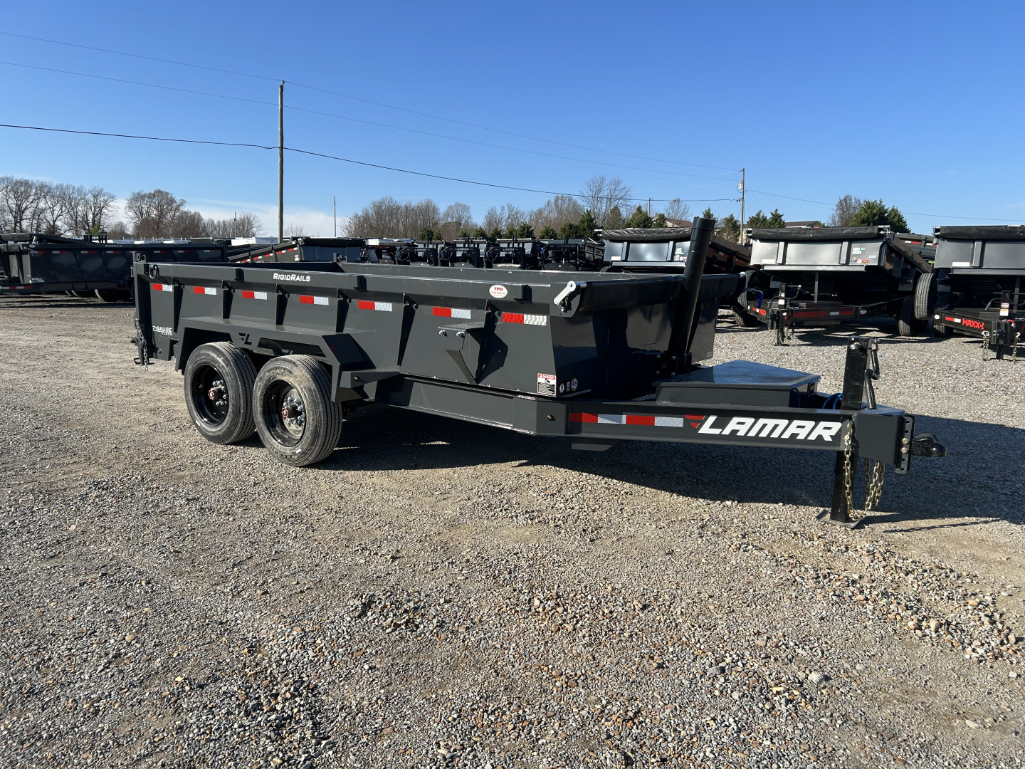 New 2026 Lamar Dump Trailer | 83" x 14' | 16K GVWR