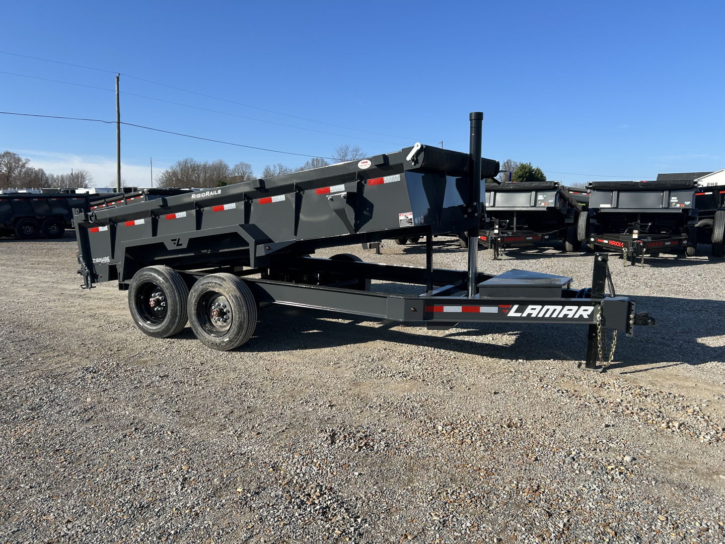 New 2026 Lamar Dump Trailer | 83" x 14' | 16K GVWR