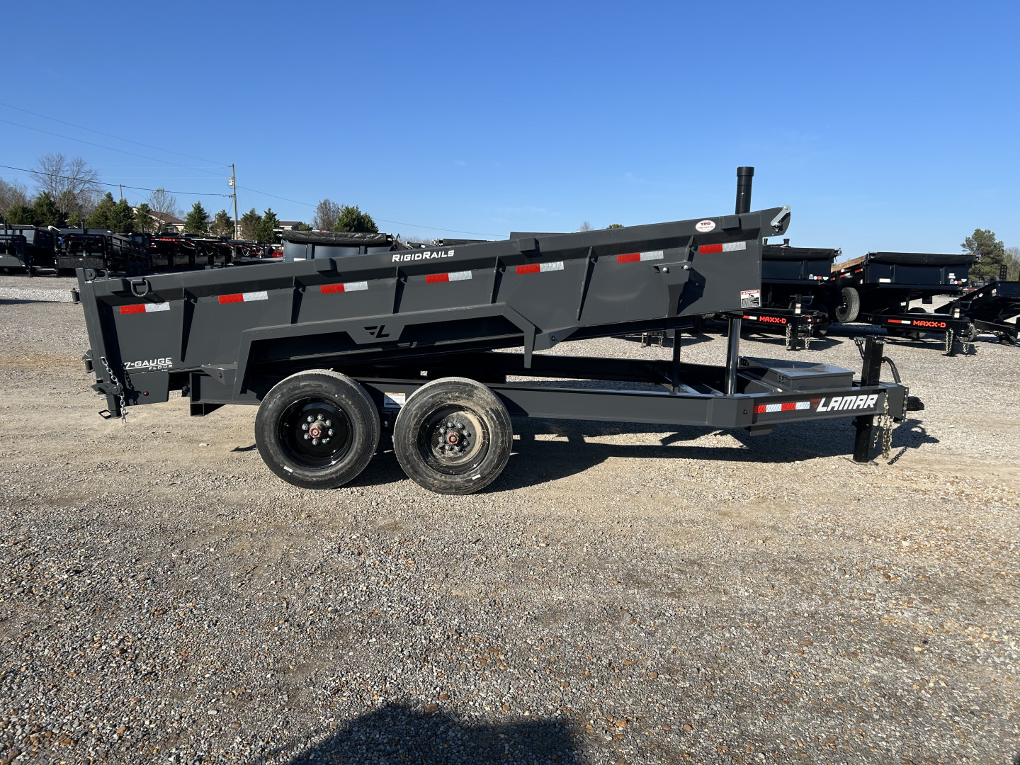 New 2026 Lamar Dump Trailer | 83" x 14' | 16K GVWR
