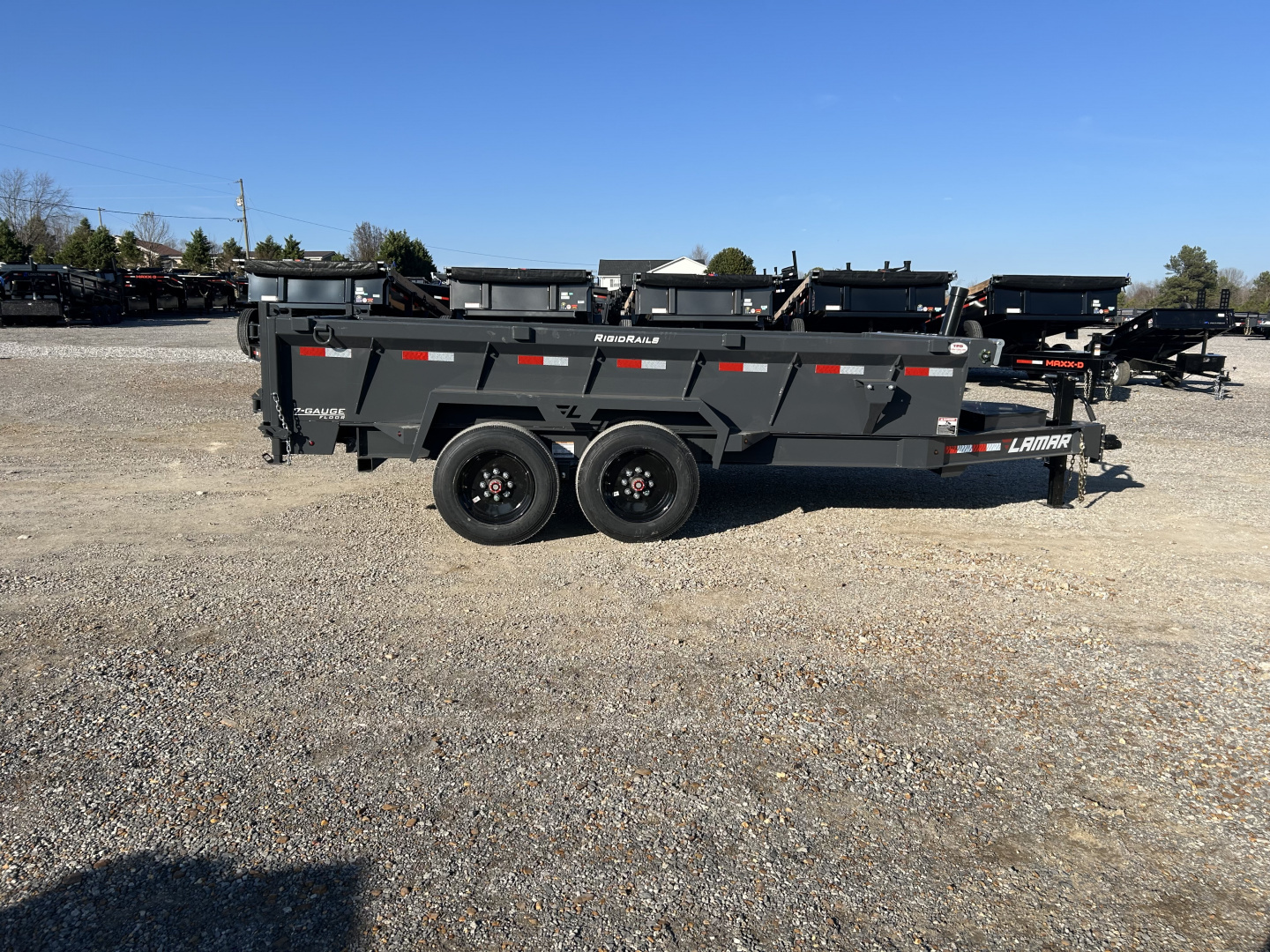 New 2026 Lamar Dump Trailer | 83" x 14' | 16K GVWR