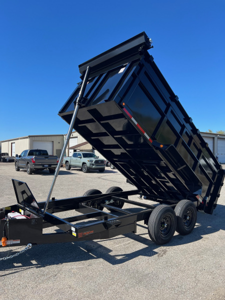 New 2026 QUALITY STEEL CJ 83X14 14k GVWR Dump Trailer 4' High Side #260178