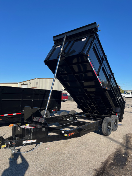 New 2026 QUALITY STEEL CJ 83  x 16' Dump Trailer 4' High Side #260174