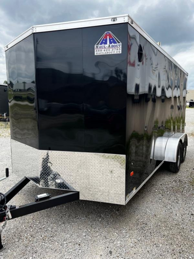 New 2024 Haul-About Bobcat 7x16 7K GVWR Enclosed Cargo Trailer #14244