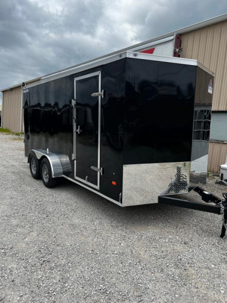 New 2024 Haul-About Bobcat 7x16 7K GVWR Enclosed Cargo Trailer #14244