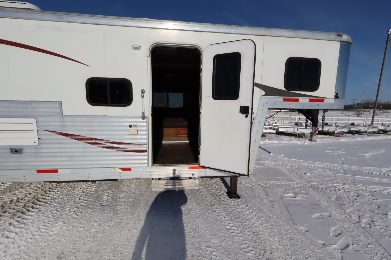 Used 2012 Bison Trailers 4 Place LQ Bunkbed Horse Trailer