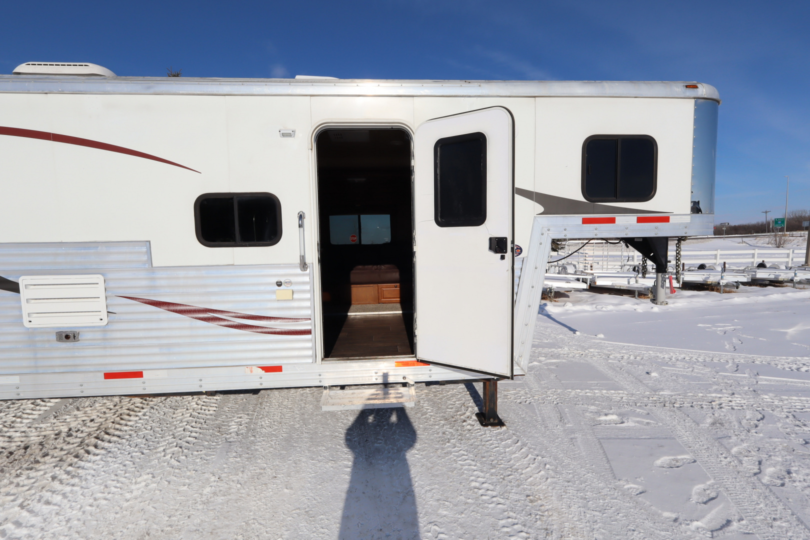 Used 2012 Bison Trailers 4 Place LQ Bunkbed Horse Trailer