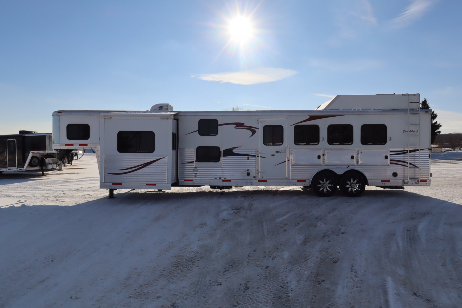 Used 2012 Bison Trailers 4 Place LQ Bunkbed Horse Trailer