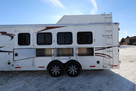 Used 2012 Bison Trailers 4 Place LQ Bunkbed Horse Trailer