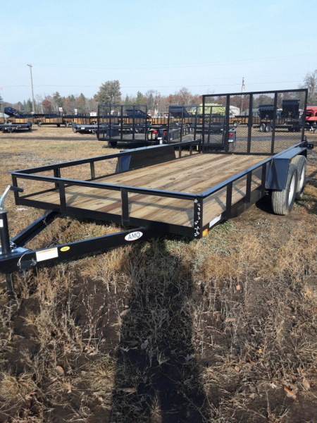 New 2026 AMO 6.4x16 1BRK 7K Utility Trailer