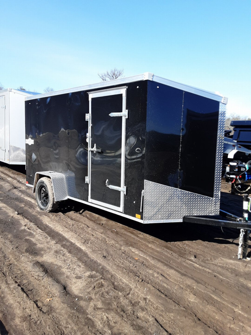 New 2026 Stealth Trailers 6X10 BLACK RAMP 3K Cargo / Enclosed Trailer