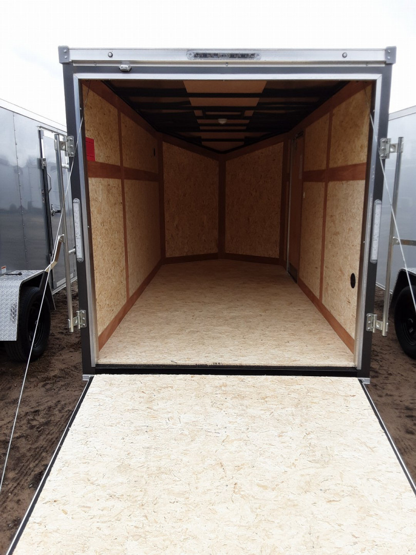 New 2026 Stealth Trailers 6X12 W/RAMP CHARCOAL Cargo / Enclosed Trailer