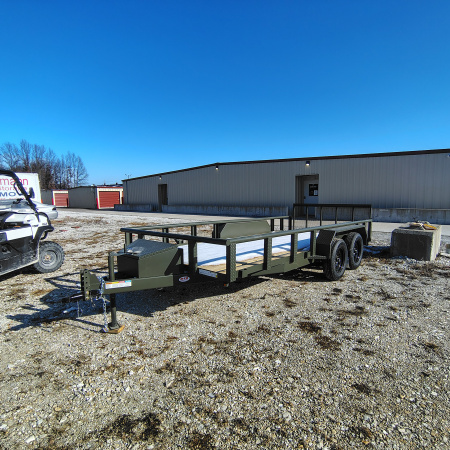 New 2026 MEB 77x16 TA Pipe Rail Utility Trailer, 2' Dovetail with 30  Gate, 35K Axles Utility Trailer