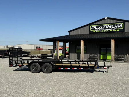 New 2026 Load Trail UE 83X20 TANDEM AXLE W/4' FOLDING GATE AND SQUARE TUBE SIDE RAILS 9990 GVWR Utility Trailer
