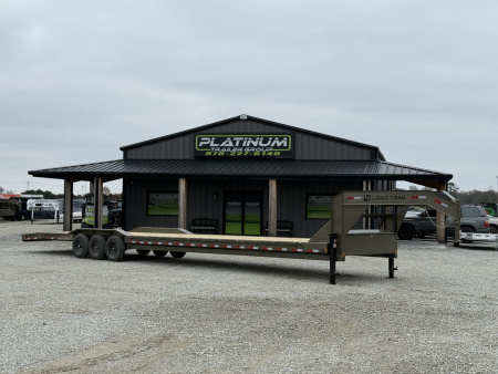 New 2026 Load Trail GC 102X44 LOWBOY W/DRIVE OVER FENDERS 21K GVWR GOOSENECK Car Hauler