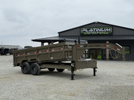 New 2026 Load Trail DG 83X16 HIGH SIDE TELESCOPIC W/14 PLYS AND 7 GAUGE FLOOR 14K GVWR GOOSENECK Dump Trailer